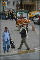 Man Selling Pastries in Taksim