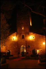 Castello delle Castelluccia at night