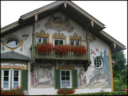 Little Red Riding Hood house in Oberamergau