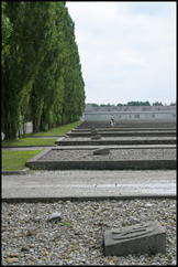 Remains of barracks at Dachau